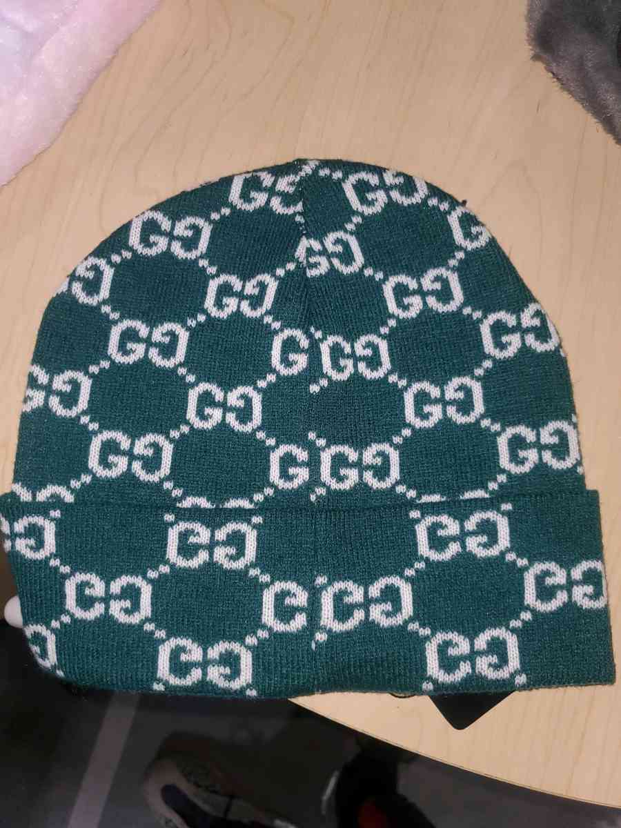 Teal and White Logo Beanie
