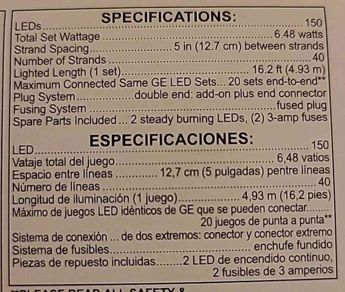 GE StayBright 150 Icicle Light String Holiday Christmas Mult