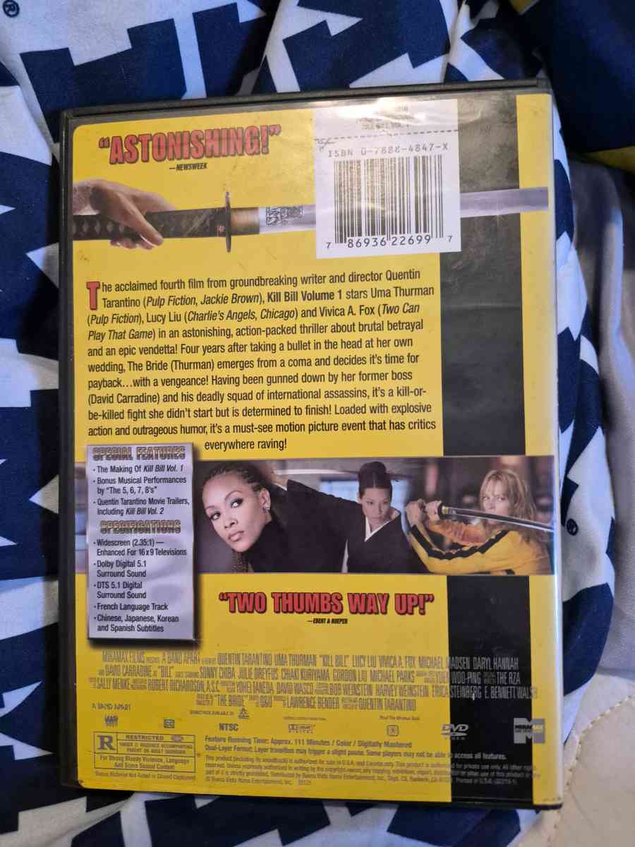 USED Kill Bill DVD