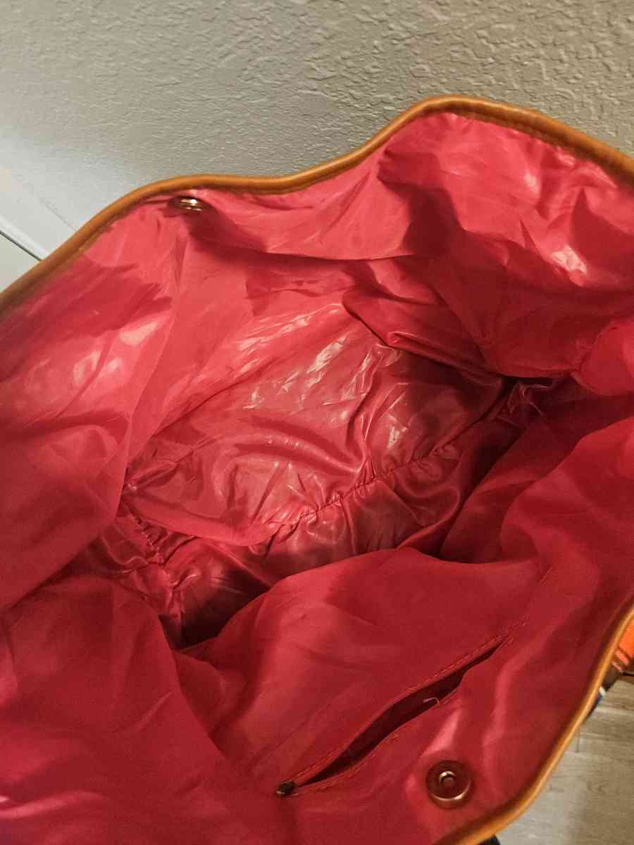 Aztec Multicolor Canvas Serape Tribal Tote Bag