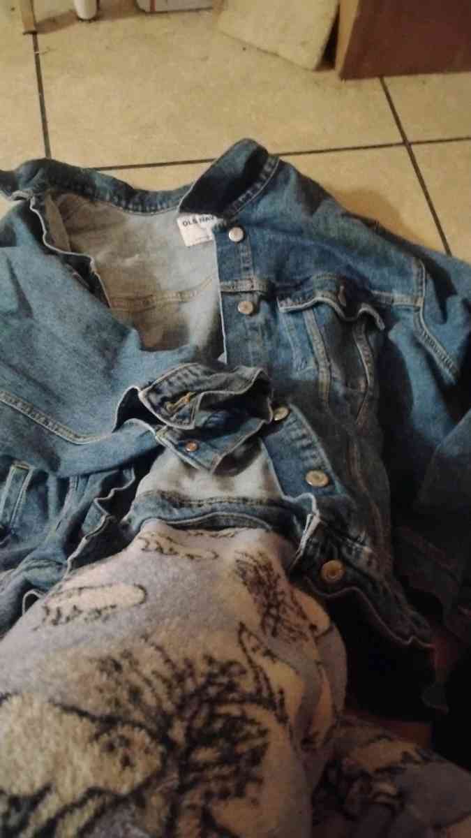 jean jacket black jacket and boots