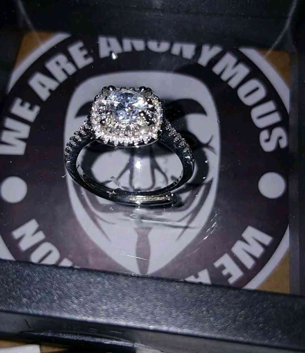 S925 adjustable moissanite diamond 1ct ring