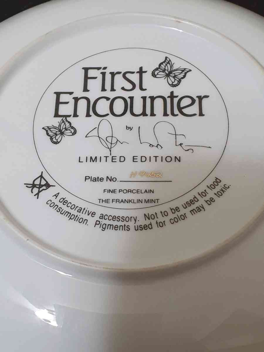 Franklin Mint First Encounter Glen Loates Tiger Porcelain Co