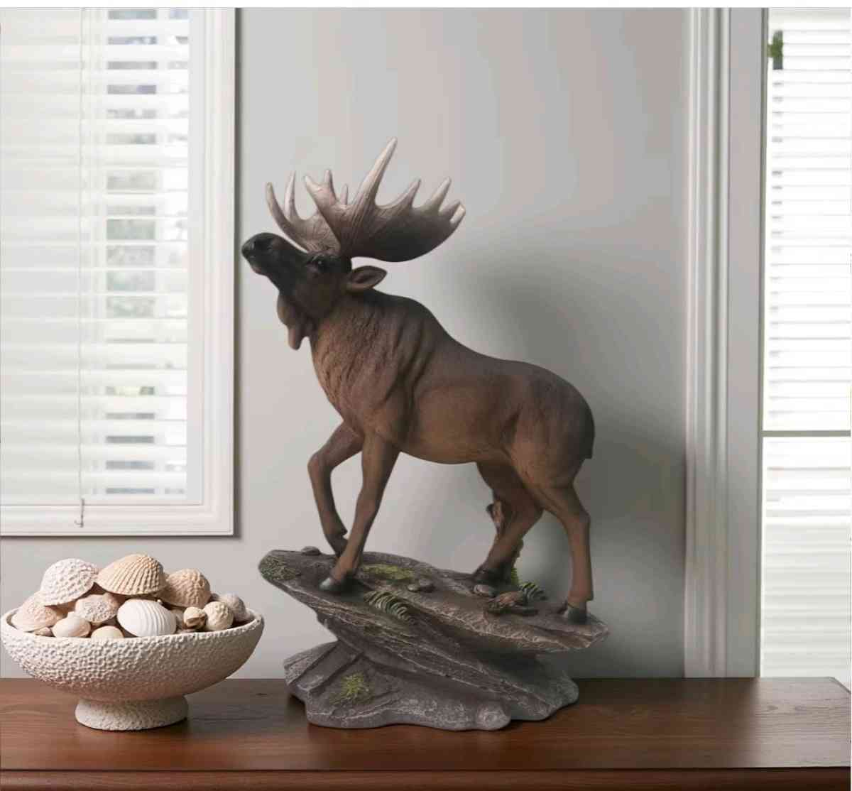 Resin Moose Sculpture