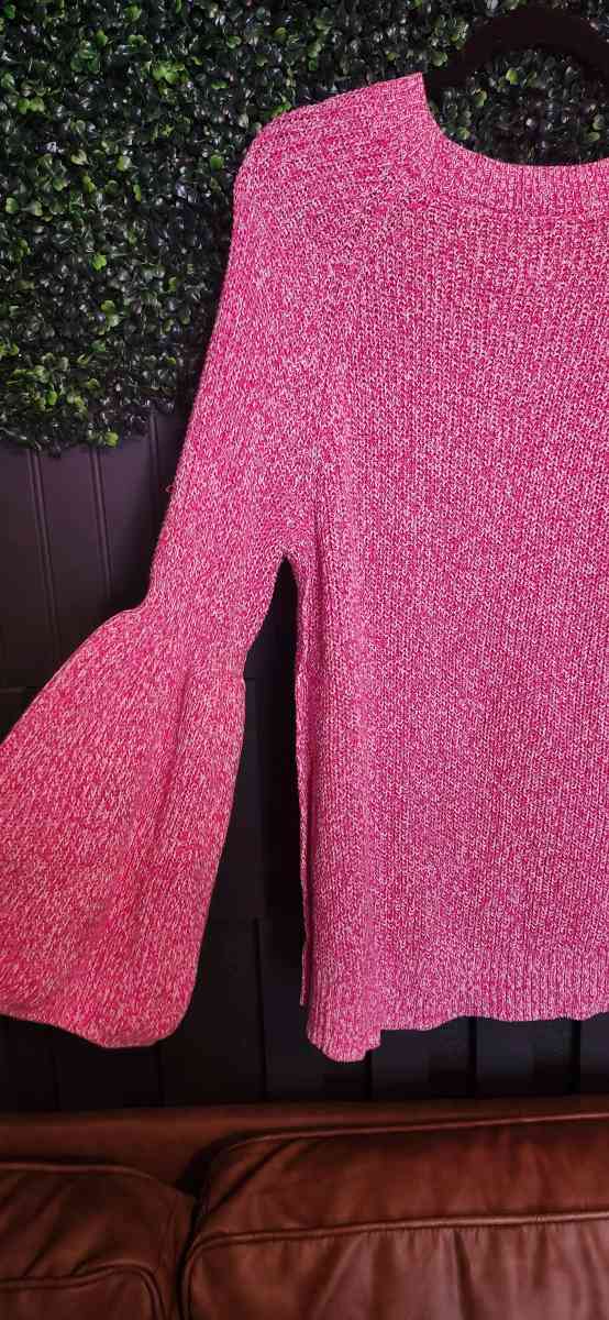 Knit Sweater G by Giuliana Bell Sleeve Pink Pullover