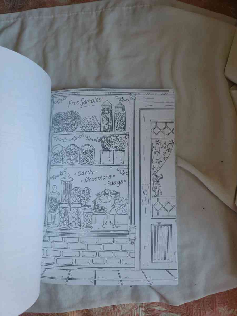 Creative Haven Storefronts coloring book - Gary, Indiana - FleaMarketBay