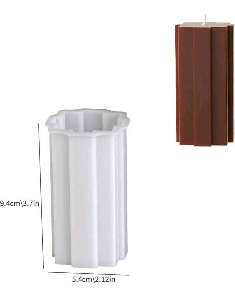 Yellow Geometric Candle Design - Mount Prospect, Illinois - FleaMarketBay