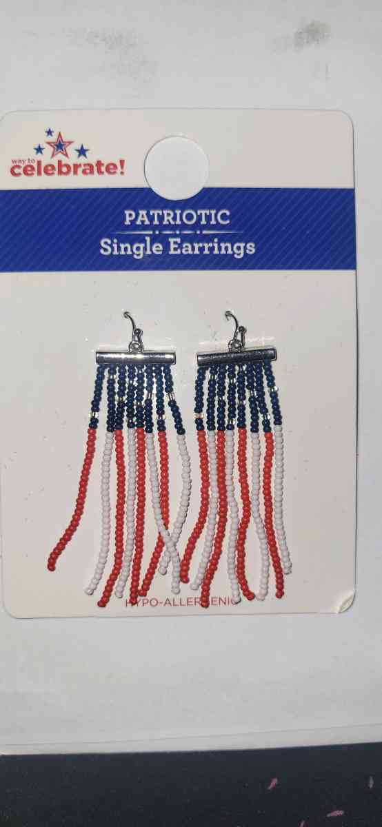 Flag earrings