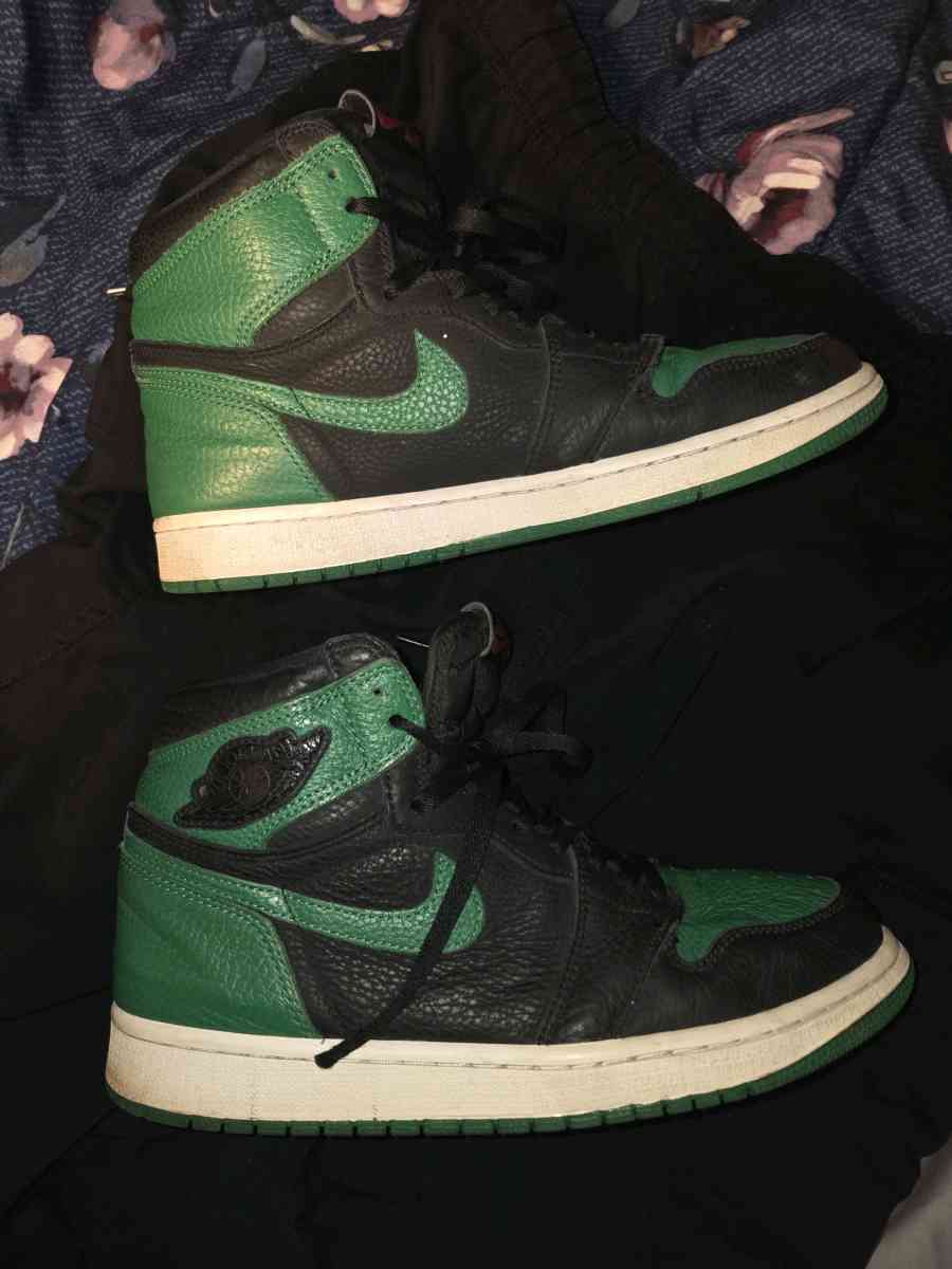 Jordan 1 Retro High og gs pine green
