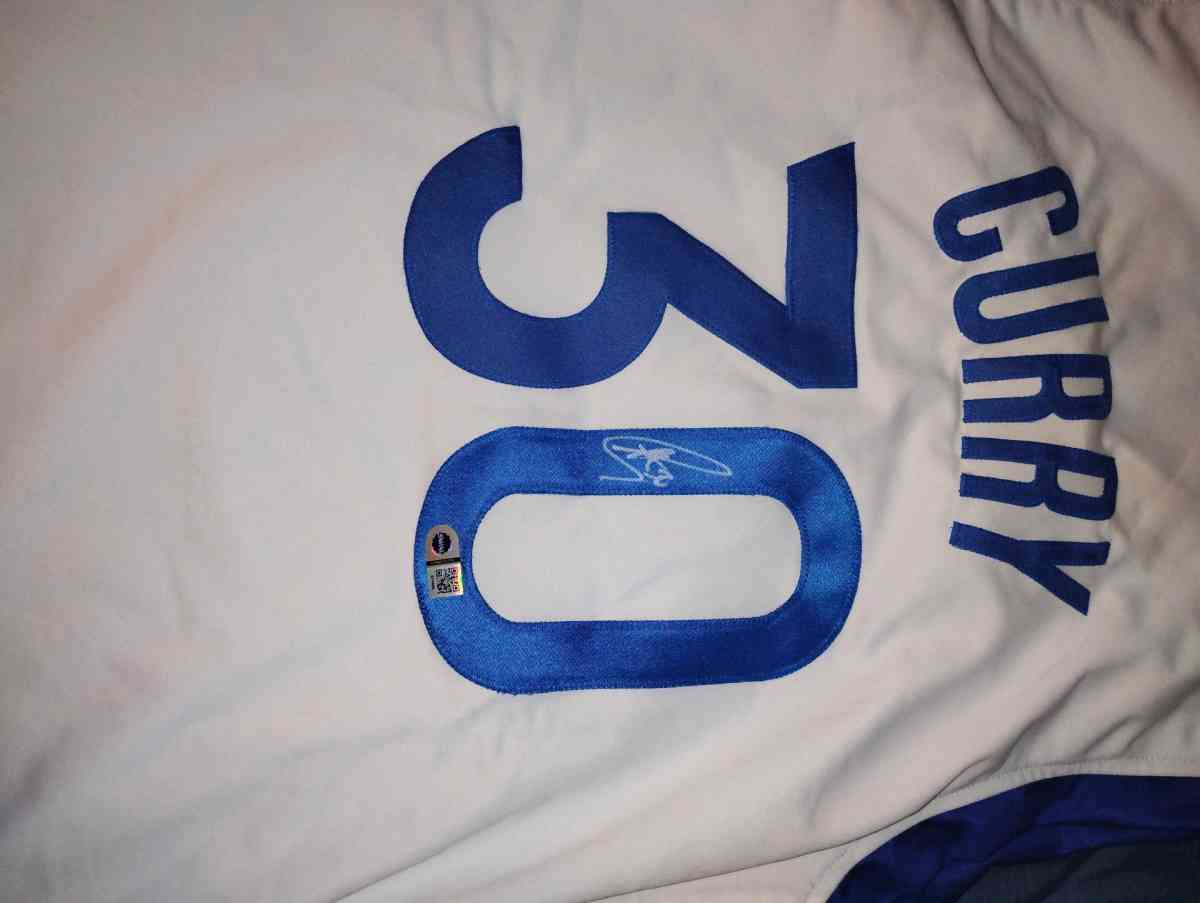 Stephen Curry Authentic Autograph Jersey