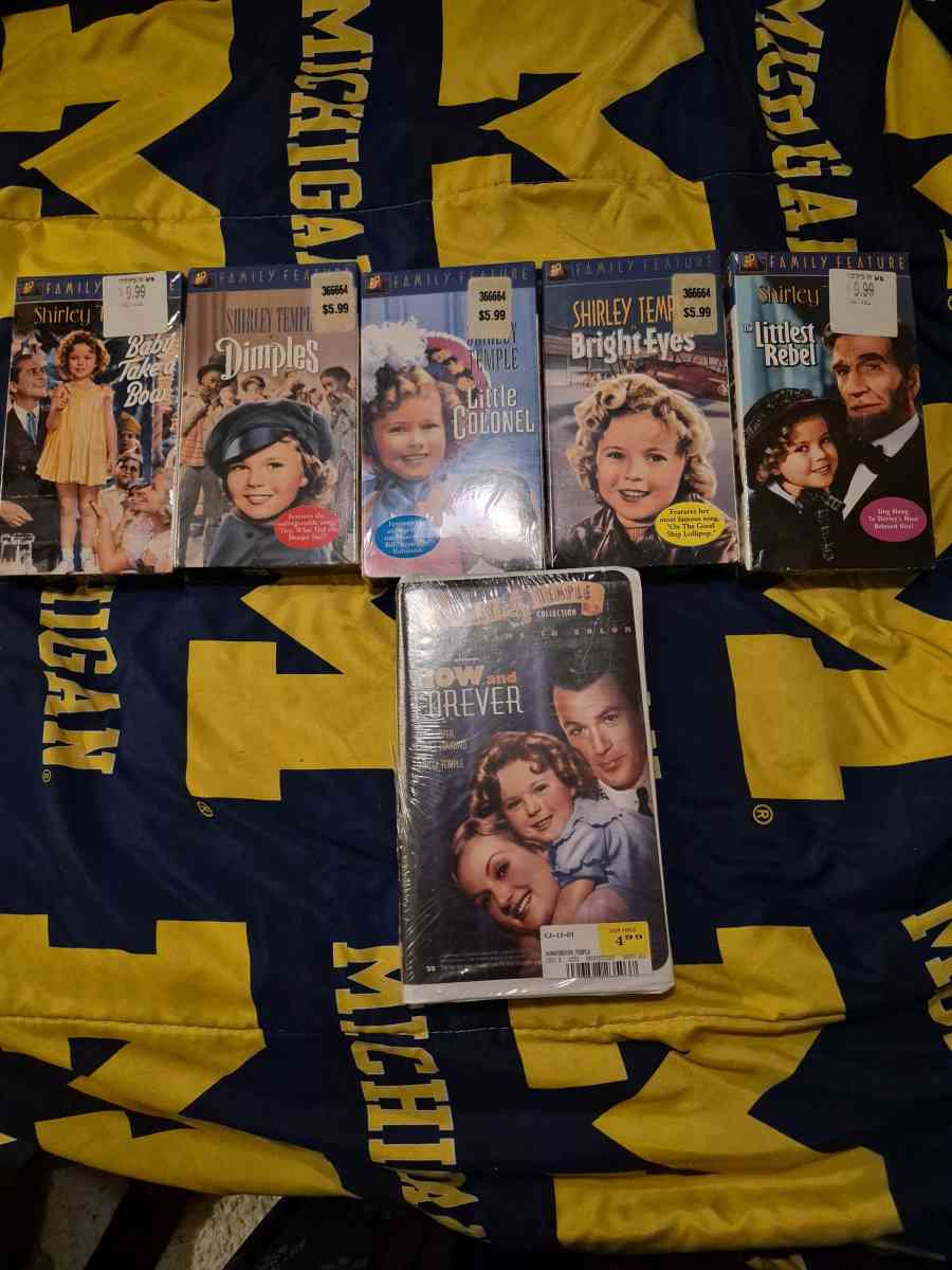 BRAND NEW SEALED Shirley Temple VHS Collection
