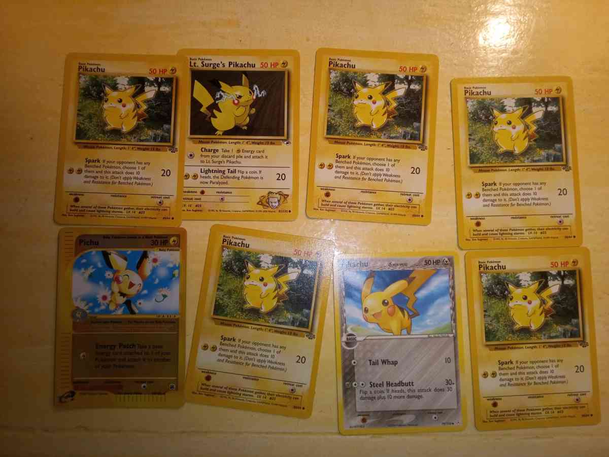 excellent condition multiple Pikachus 10 total