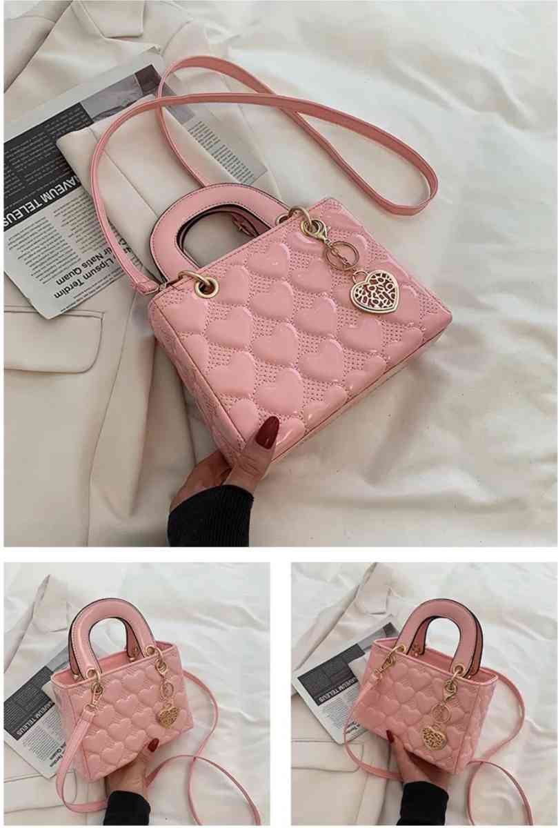 Elegant Pink Quilted Handbag