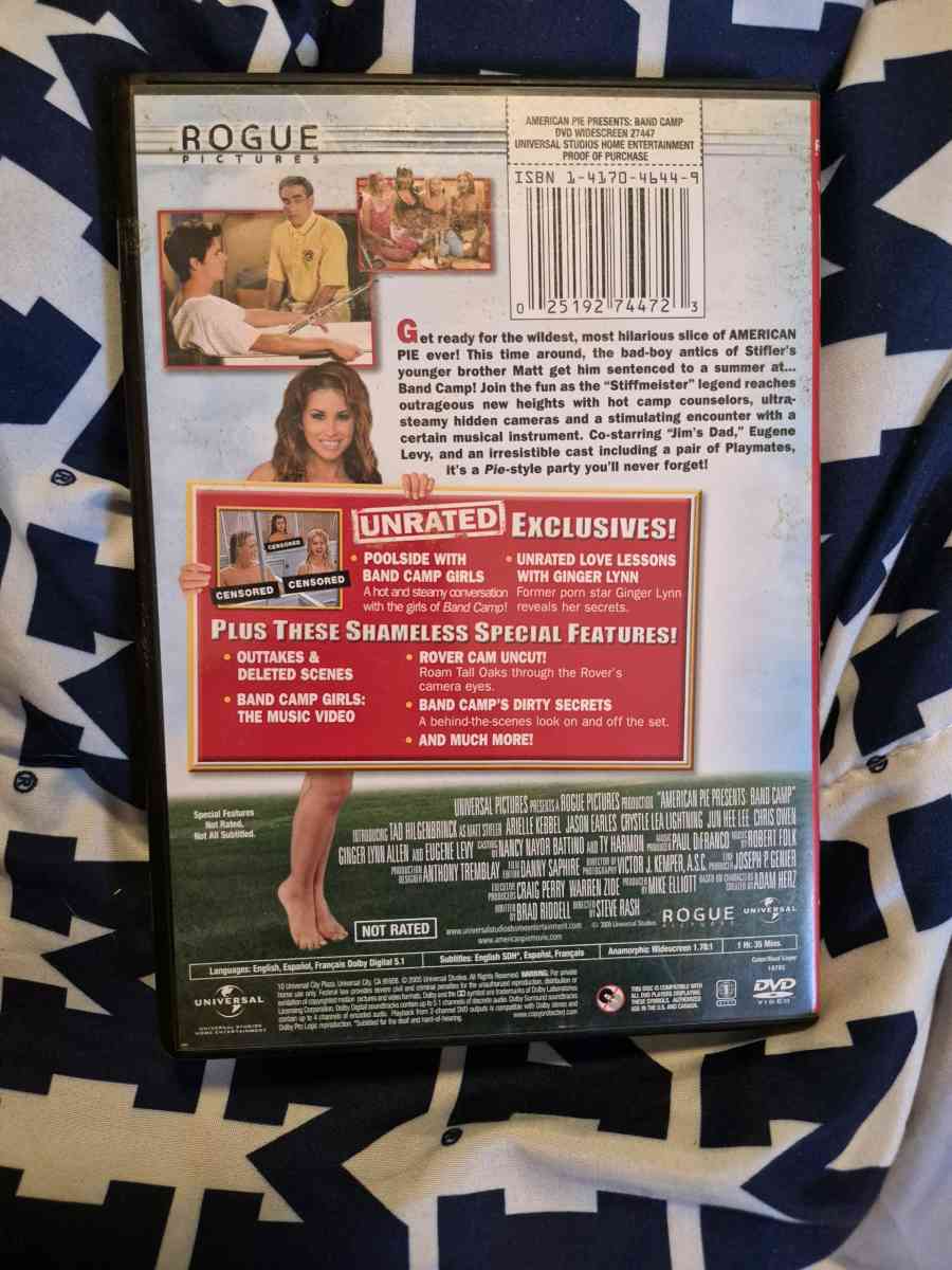 USED American Pie Band Camp UNRATED DVD