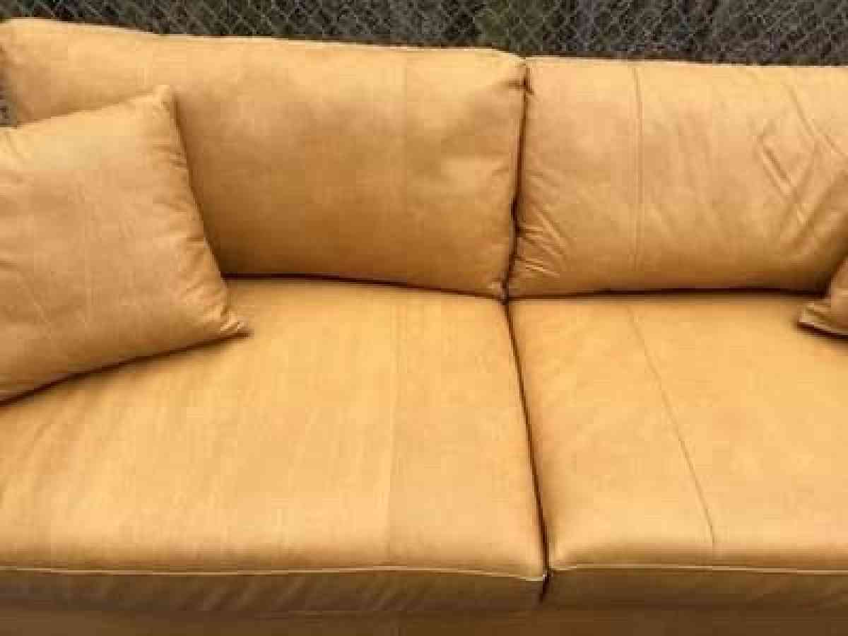 Beautiful Bowery leather sofa