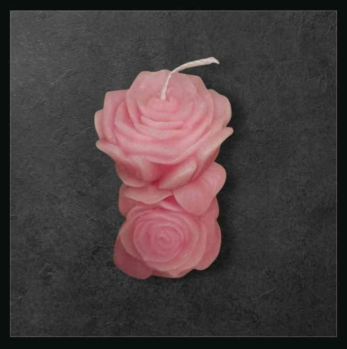 Pink Rose Candle Set - Mount Prospect, Illinois - FleaMarketBay