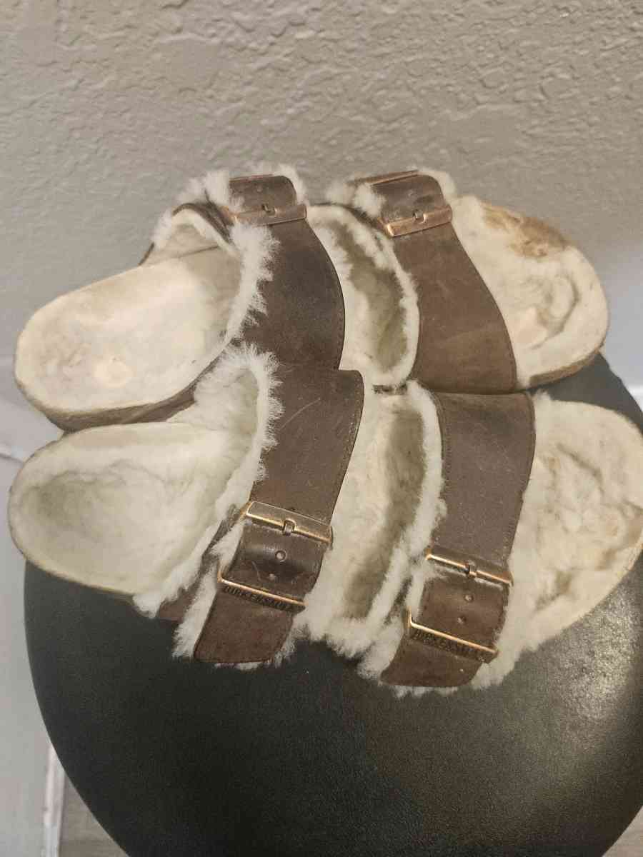 Birkenstock Arizona Fur Shearling Sandals