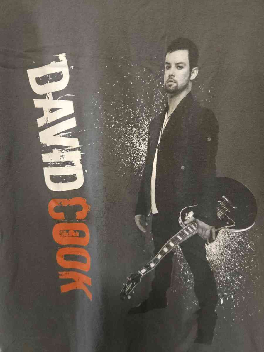Vtg David Cook Concert Tshirt