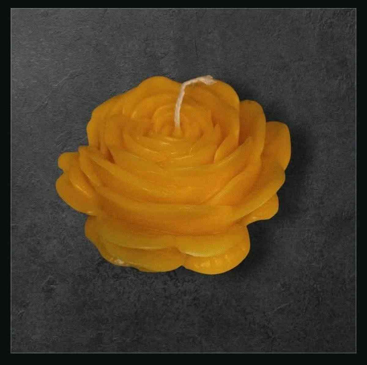 Yellow Rose Candle Set - Mount Prospect, Illinois - FleaMarketBay