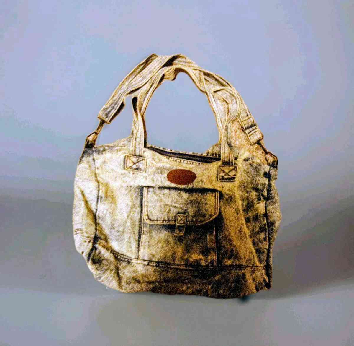 Vintage 80s Shane Acid Washed Denim Blue Jean Shoulder Strap