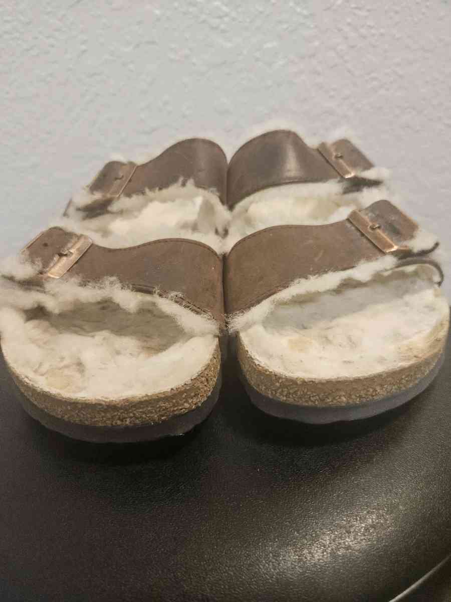 Birkenstock Arizona Fur Shearling Sandals