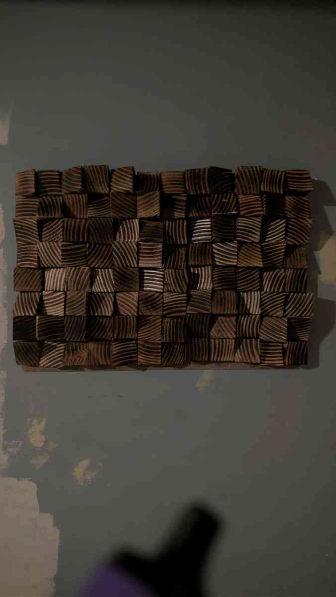 Handmade 3D Reclaimed Wood Wall Art 11 plus x9 plus Inches