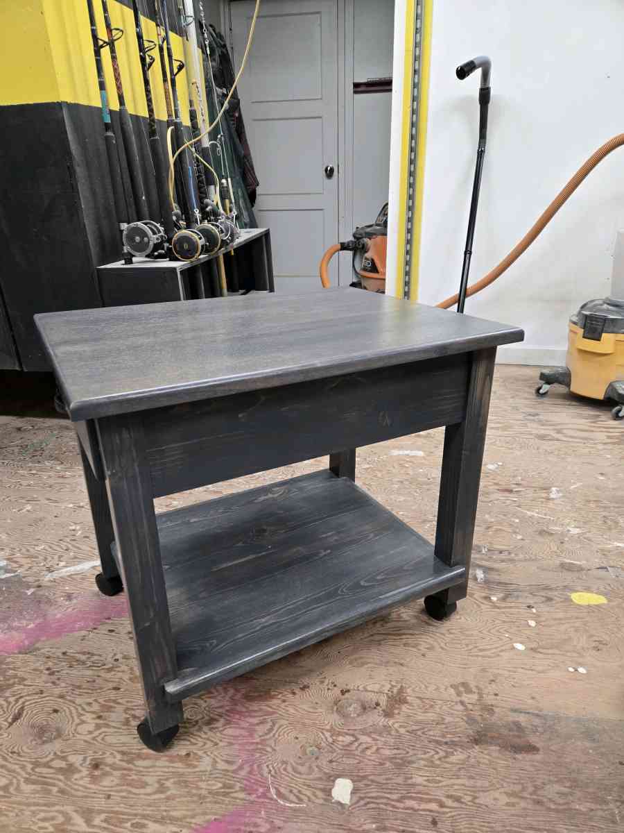 end table with RFD drawer lock