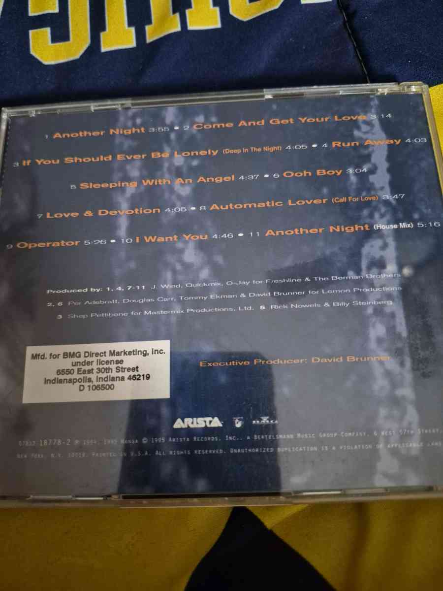 USED LIKE NEW Real MCoy ANOTHER NIGHT cd