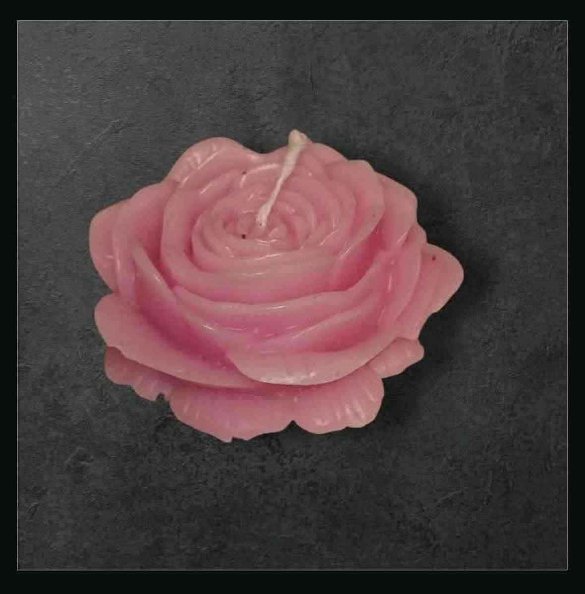 Pink Rose Candle Set - Mount Prospect, Illinois - FleaMarketBay