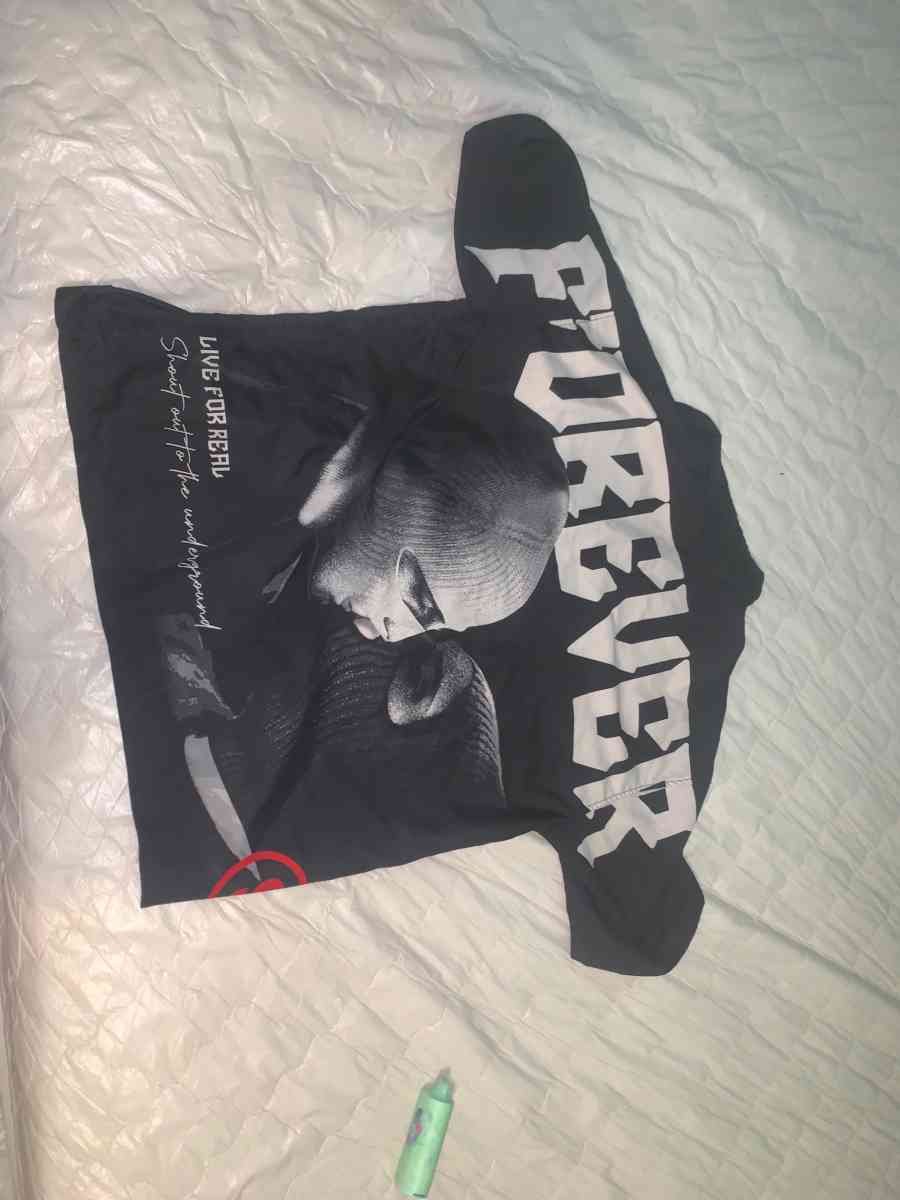 Forever designer button down graphic tee