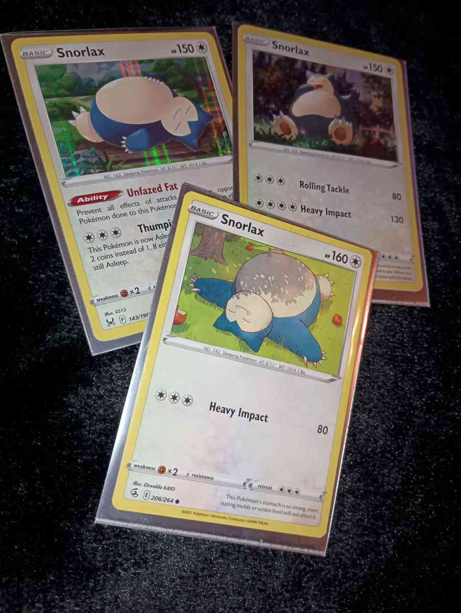 Pokemon cards Snorlax holo - Corpus Christi, Texas - FleaMarketBay