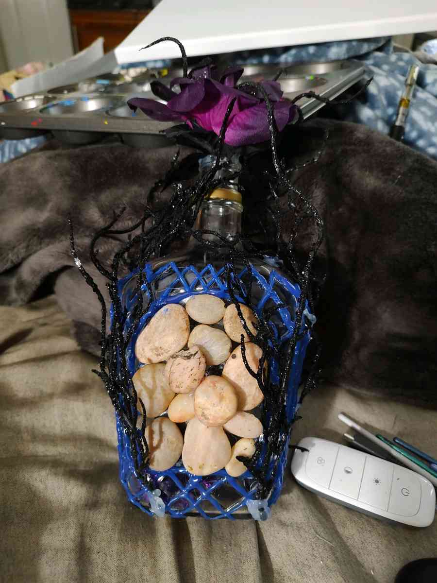 a handmade decorative bottle