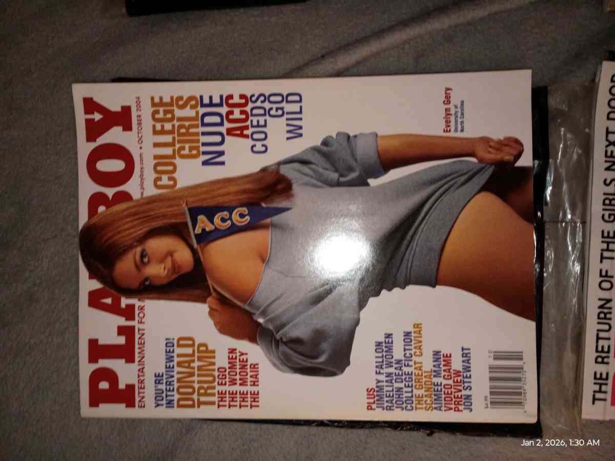 2007 vintage Playboy magazines new n used still in plastic