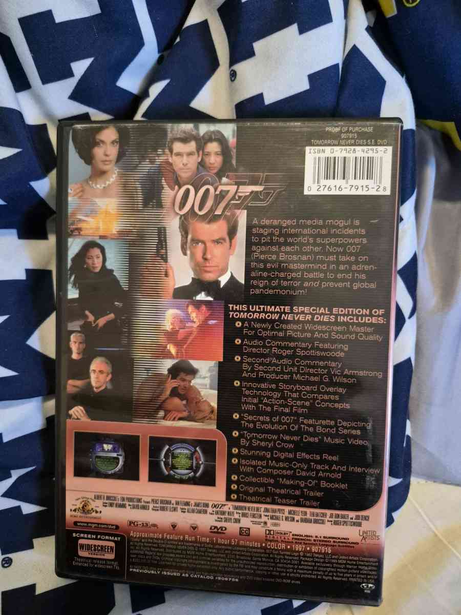 USED 007 Tomorrow Never Dies DVD