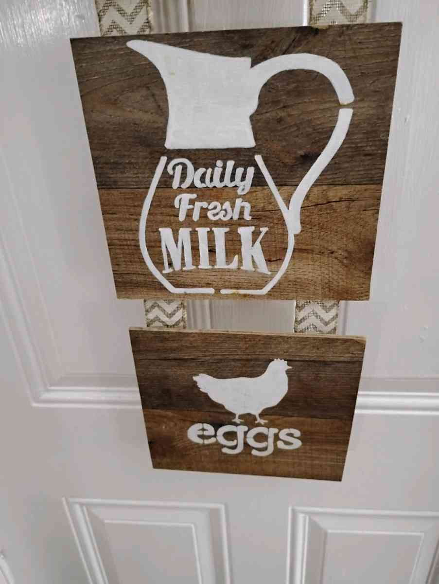 Farmhouse Wooden Kitchen Wall Sign