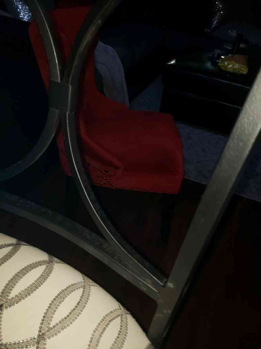 set of 4 Rod iron bar stools