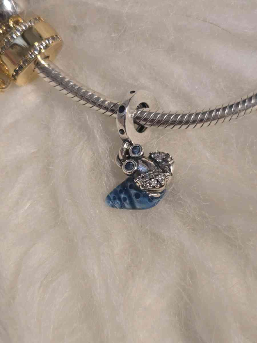 Glowinthedark Hermit Crab Dangle Charm for Pandora bracelet