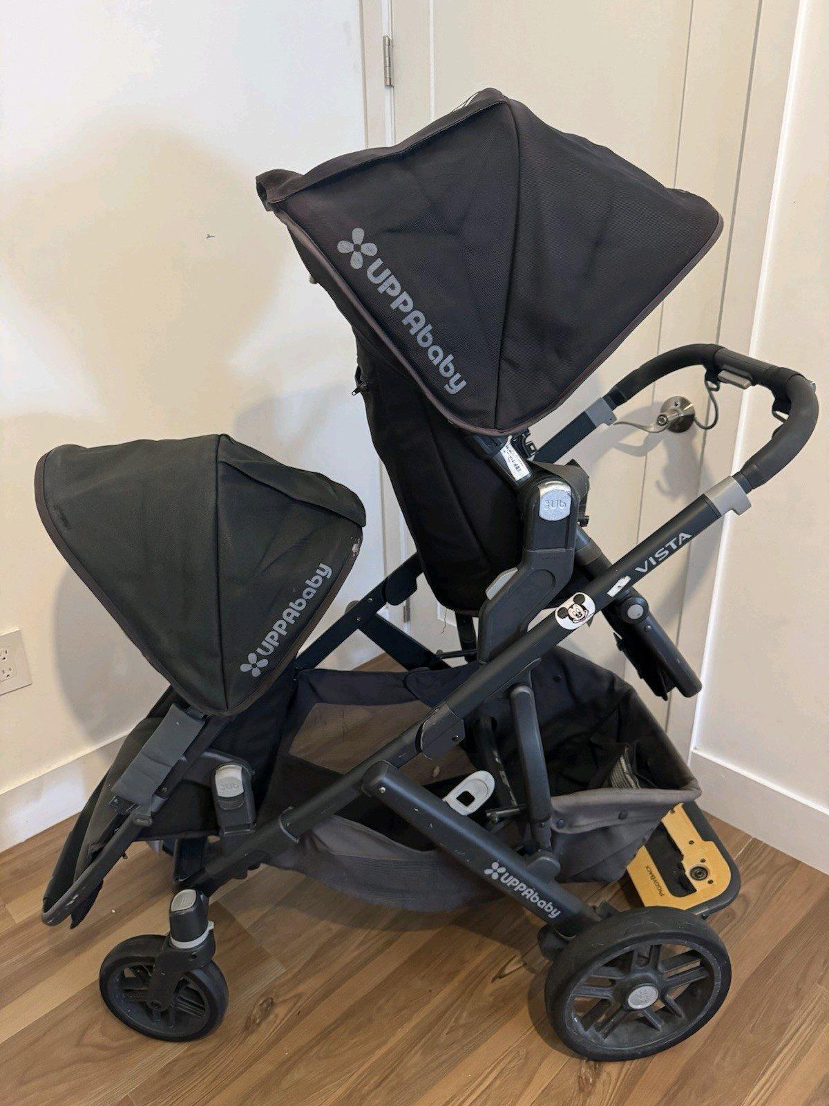 Uppababy Vista V3 Black  599 Today Only  Rain Cover  Bag Inc