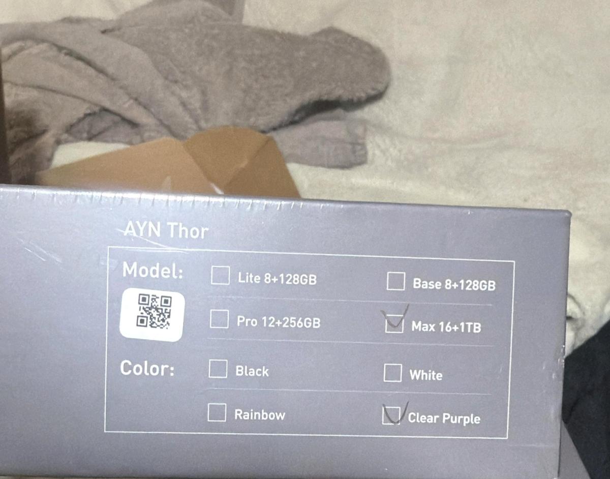 Ayn Thor Max purple and black