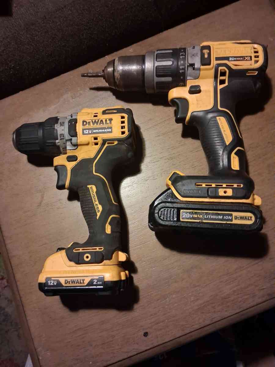 Set of Dewalt Drills