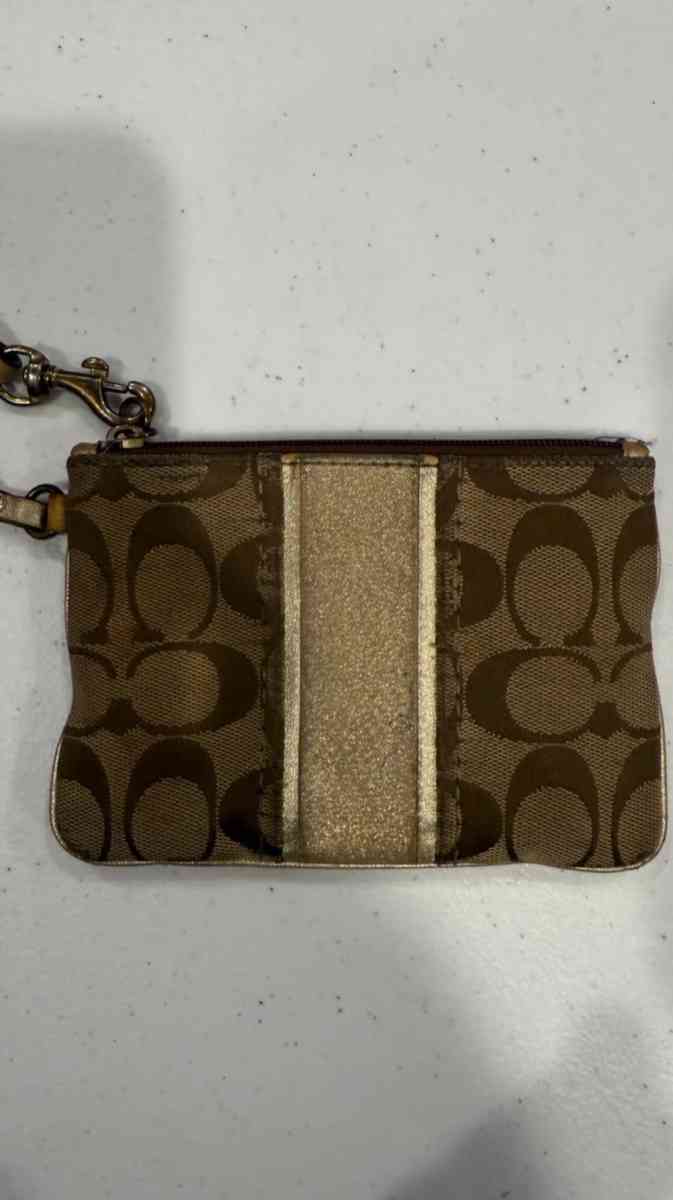 AUTHENTIC VINTAGE Coach Signature Wristlet Bundle  Set of 2