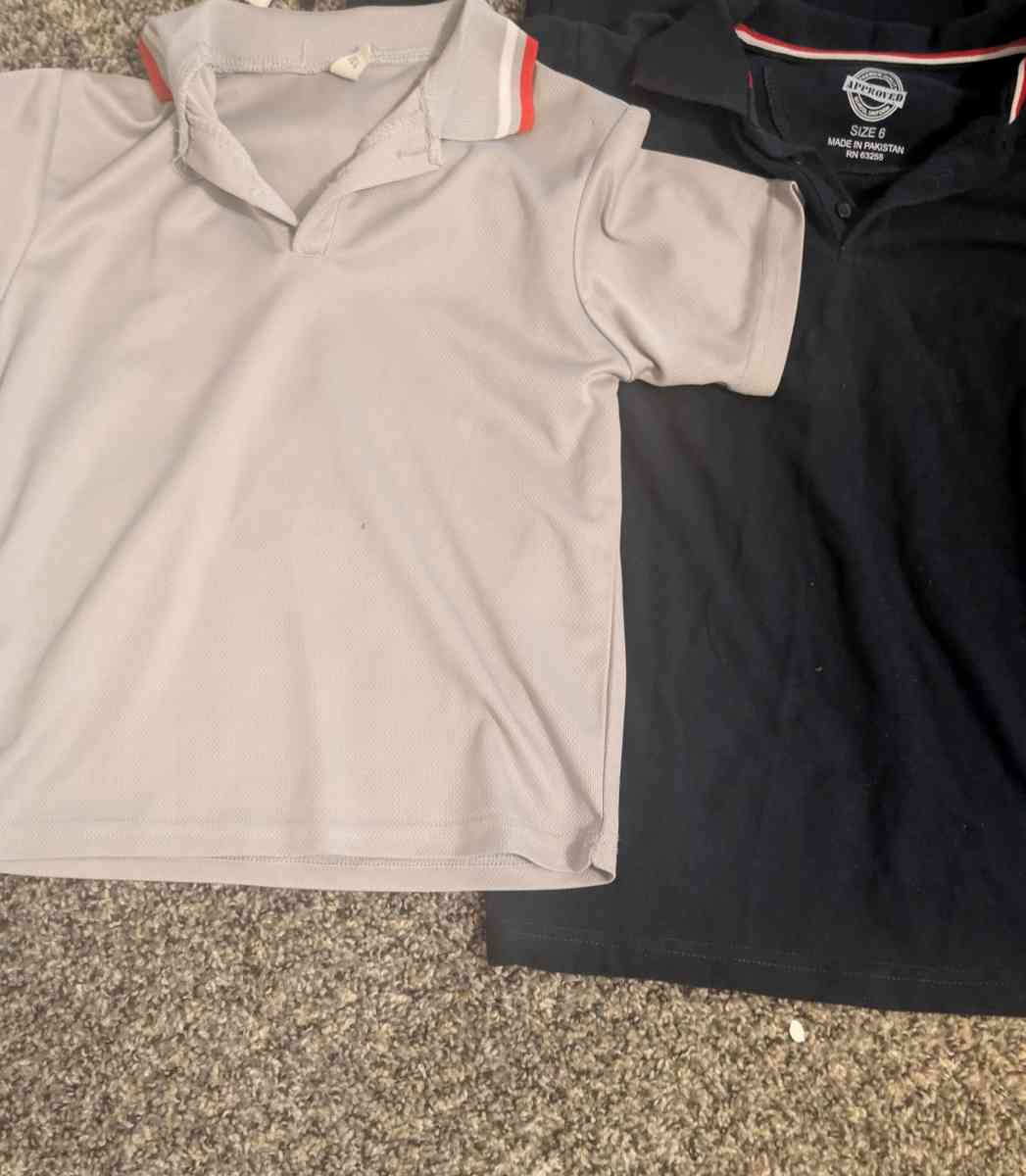 mixed sleeves uniform shirts