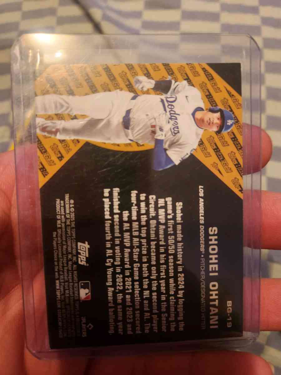 2025 Topps Update Shohei Ohtani Black Gold
