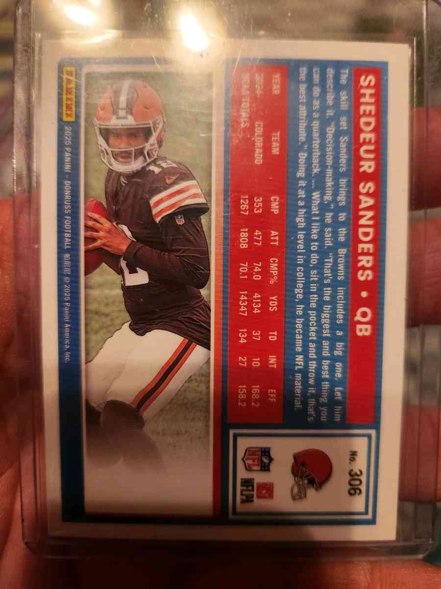 2025 Donruss Shedeur Sanders RC