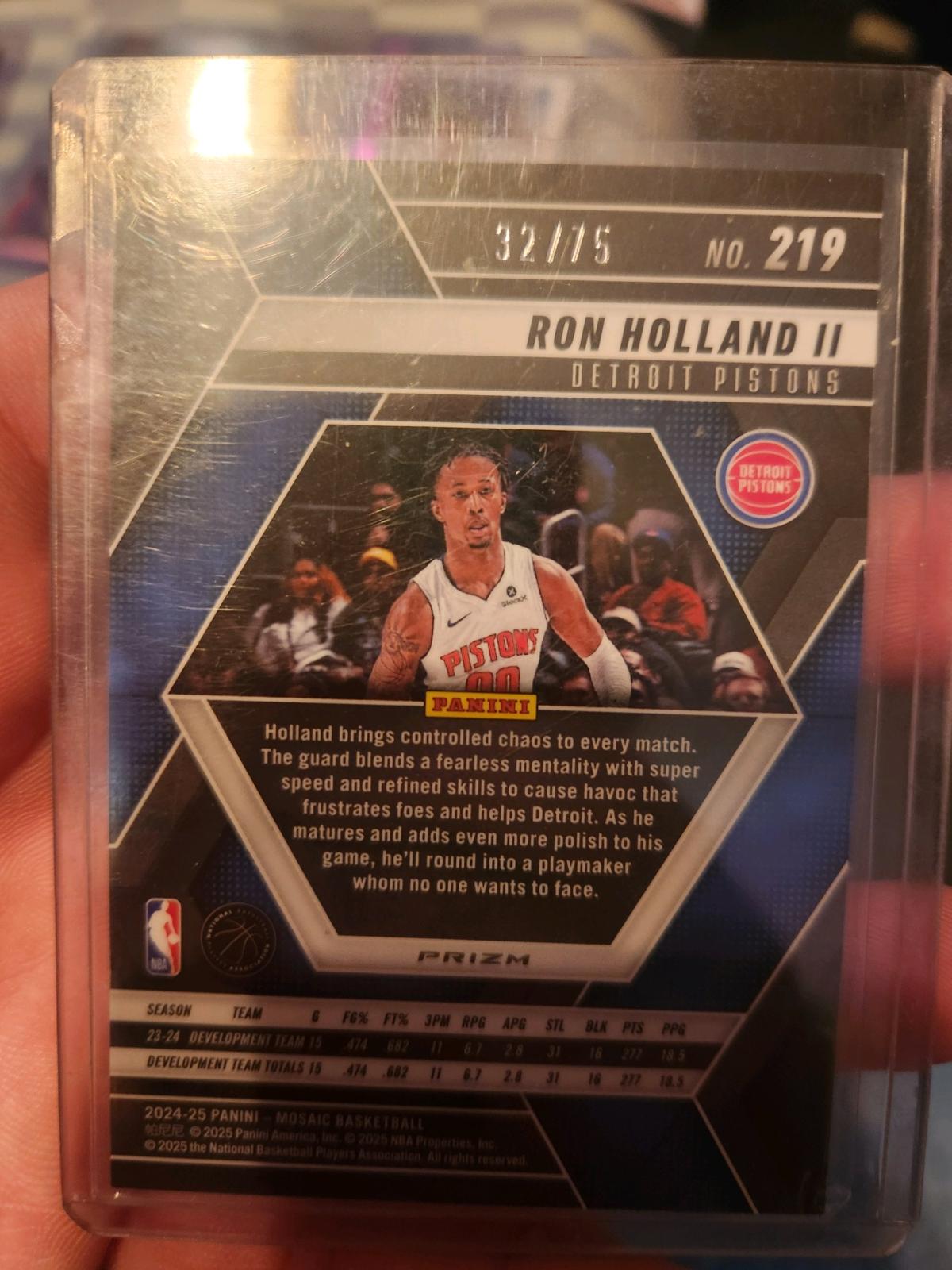 202425 Mosaic Basketball Ron Holland II