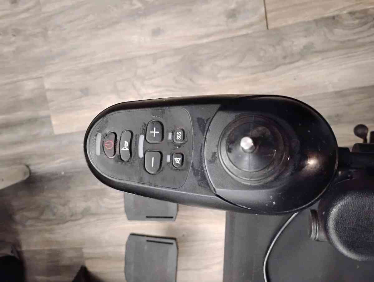 Motorized Wheelchair with Dual Batteries and Charger