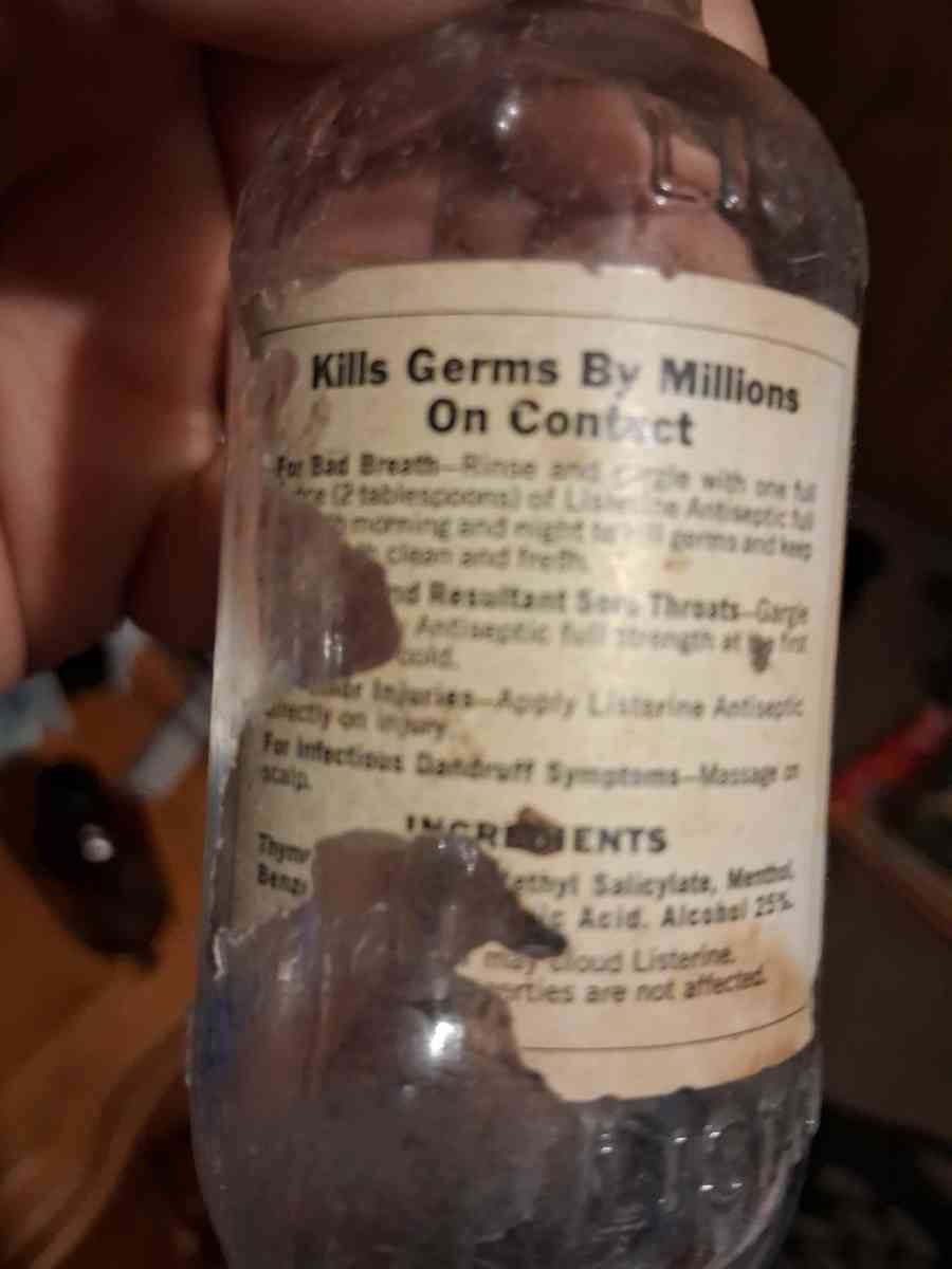 antique bottle listerine