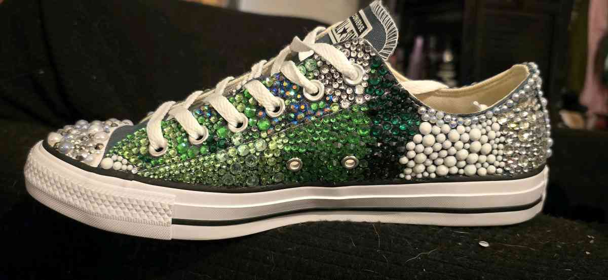 custom rhinestone sneakers