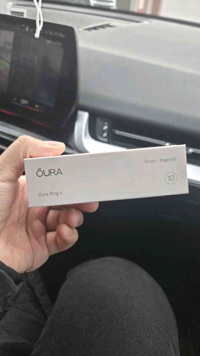 Oura Ring 4 Silver Size 10 New