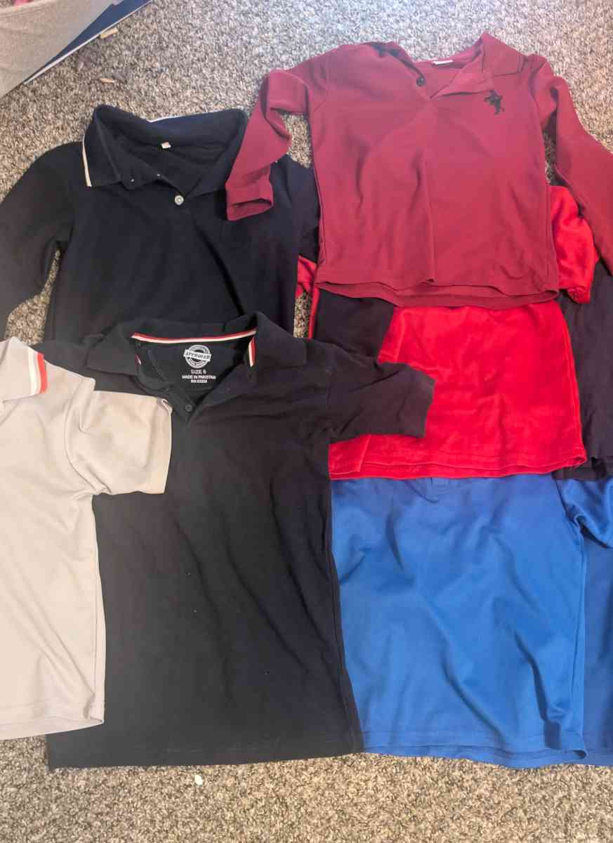 mixed sleeves uniform shirts